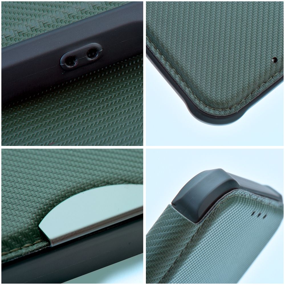 Otočné pouzdro pro Xiaomi Redmi 17 4G / 17 5G EU Razor Book, tmavě zelené