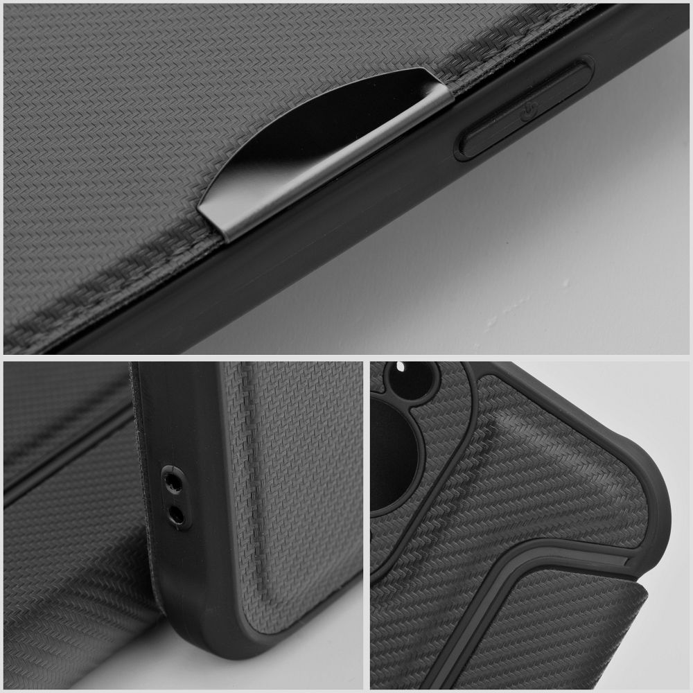 Otočné pouzdro pro Xiaomi Redmi NOTE 13 4G Razor Book, černé