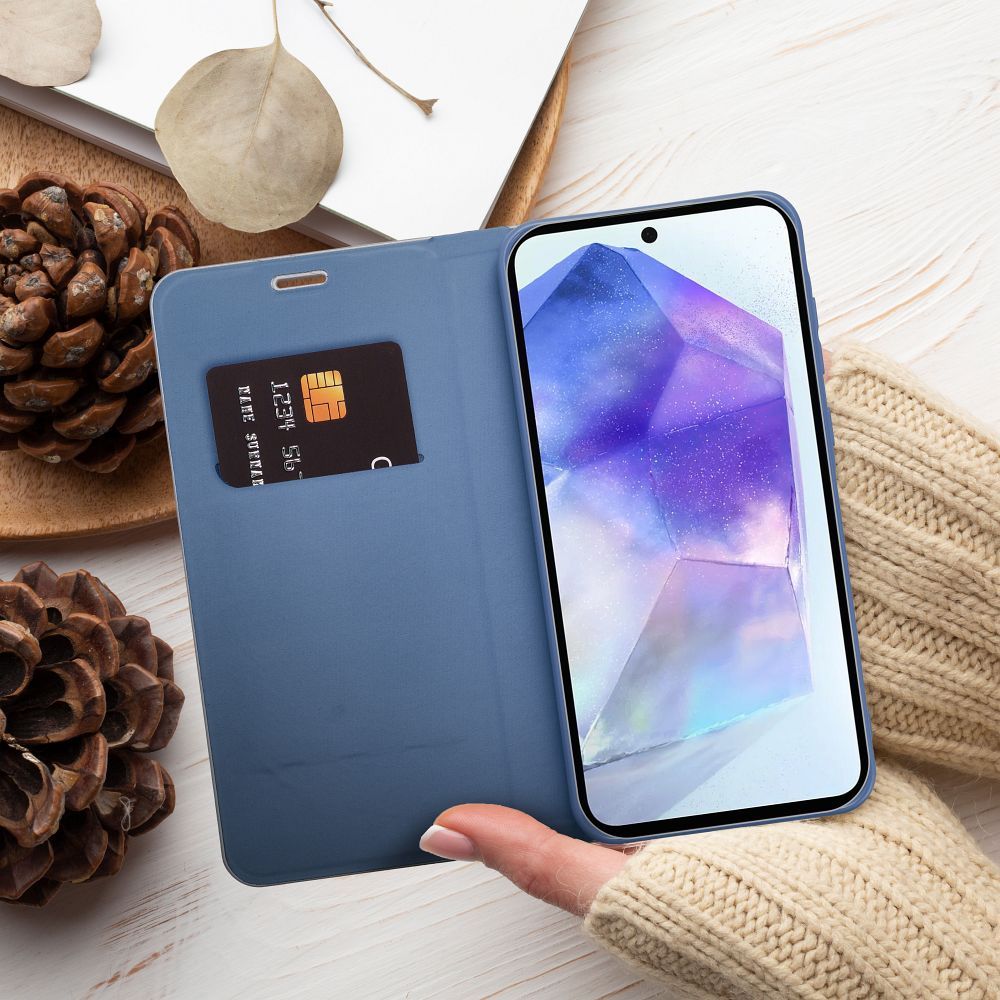 Otočné pouzdro pro Xiaomi Redmi NOTE 13 5G Luna Book Carbon blue