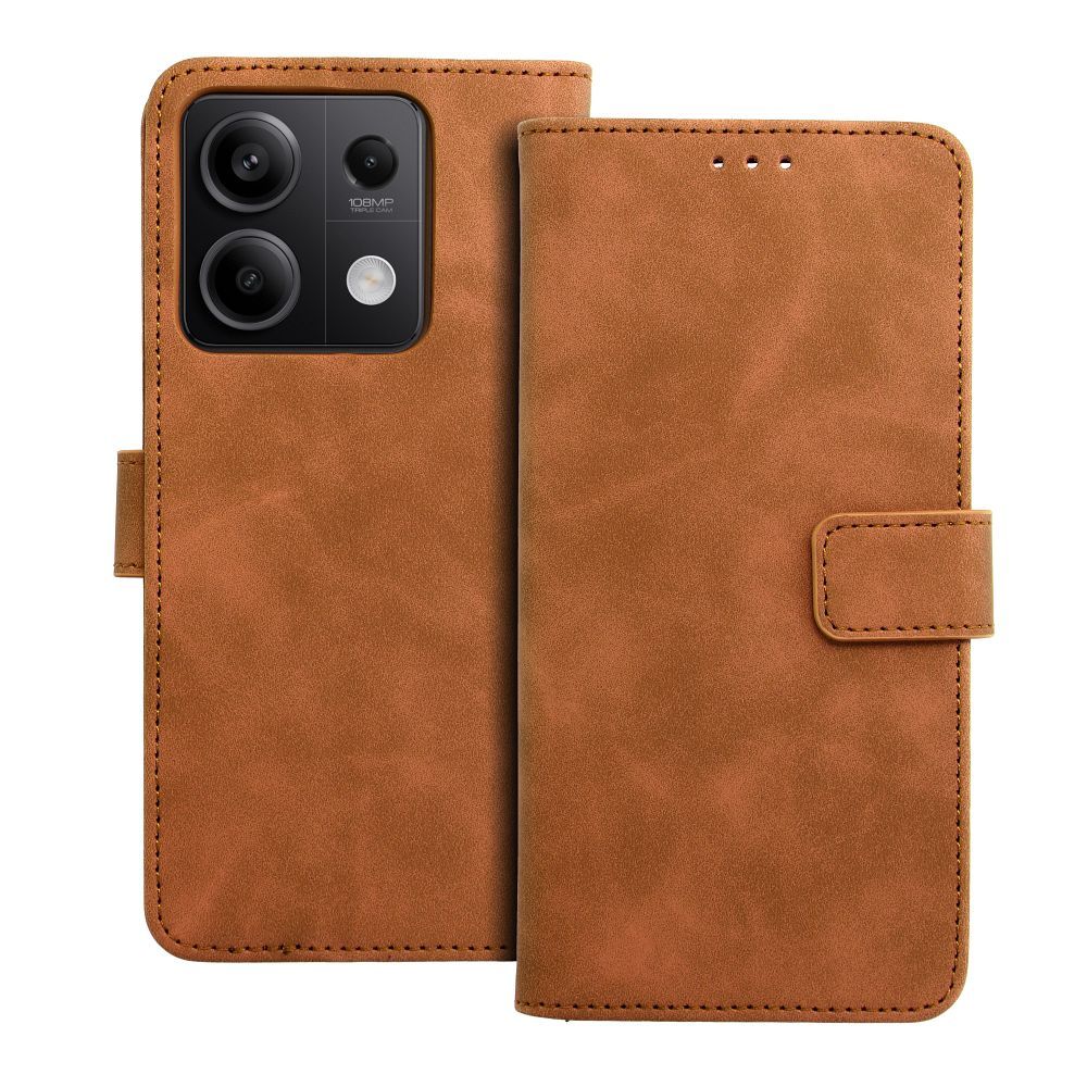 Otočné pouzdro pro Xiaomi Redmi NOTE 13 5G Tender Book, hnědé
