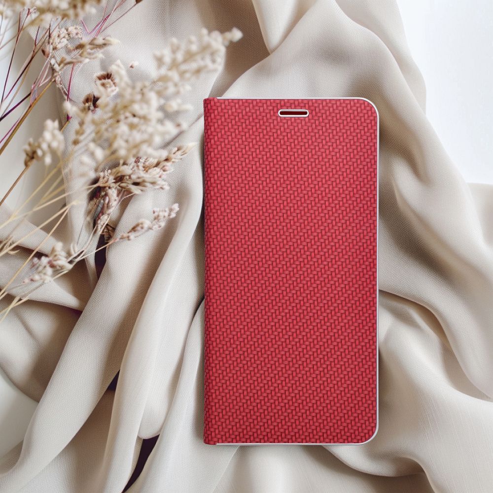 Otočné pouzdro pro Xiaomi Redmi NOTE 15 PRO PLUS 5G Luna Book Carbon red