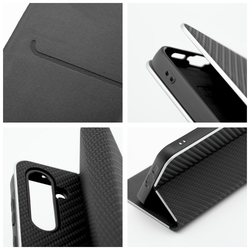 Otočné pouzdro pro Xiaomi Redmi NOTE 17 4G / 5G Luna Book, černá barva Carbon