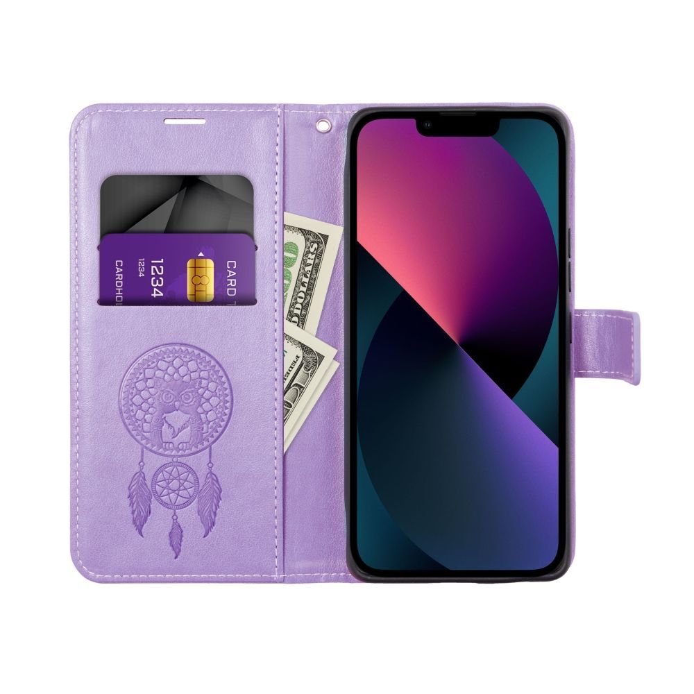 Otočné pouzdro pro Xiaomi Redmi NOTE 17 4G / 5G Mezzo Book, barva „dreamcatcher violet“