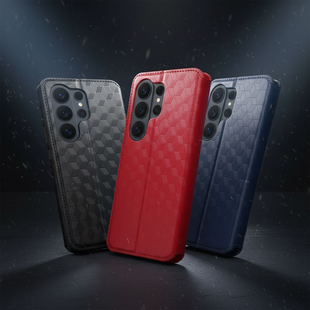 Otočné pouzdro pro Xiaomi Redmi NOTE 17 PRO 5G Cubic Book, černé