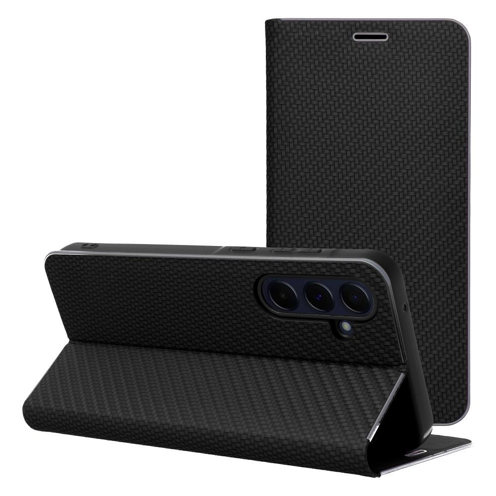 Otočné pouzdro pro Xiaomi Redmi NOTE 17 PRO 5G Luna Book, černá barva Carbon