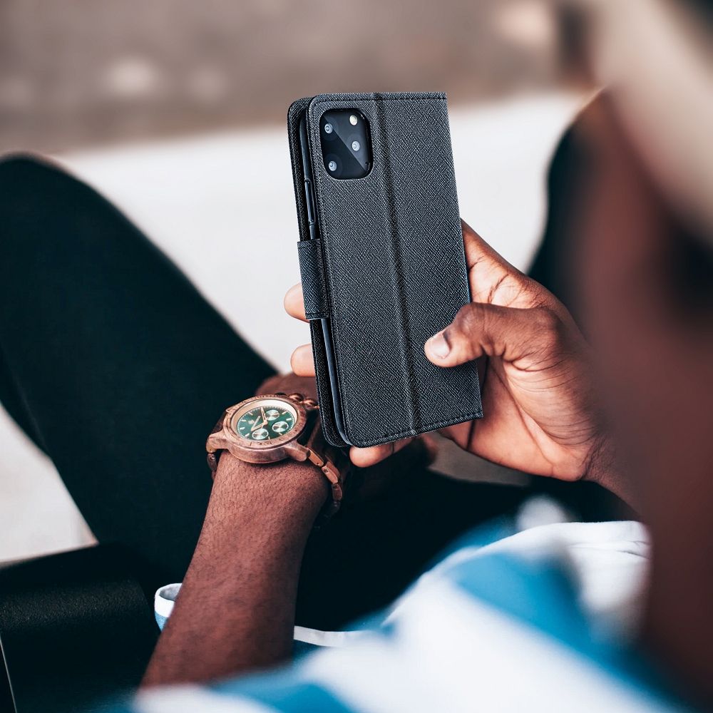 Otočné pouzdro pro Xiaomi Redmi NOTE 17 PRO MAX 5G Fancy Book, černé