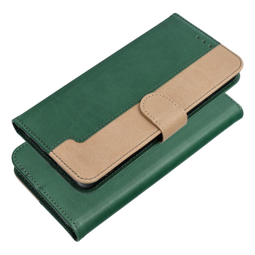 Otočné pouzdro pro Xiaomi Redmi NOTE 17 PRO MAX 5G Split Book, zelené a zlaté
