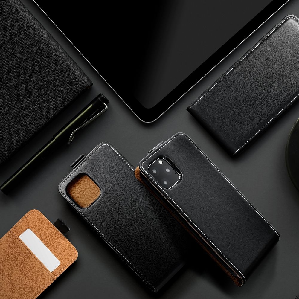 Pouzdro Flip Case SLIM FLEXI FRESH pro iPhone 17 Pro / 17 Pro Max, černé