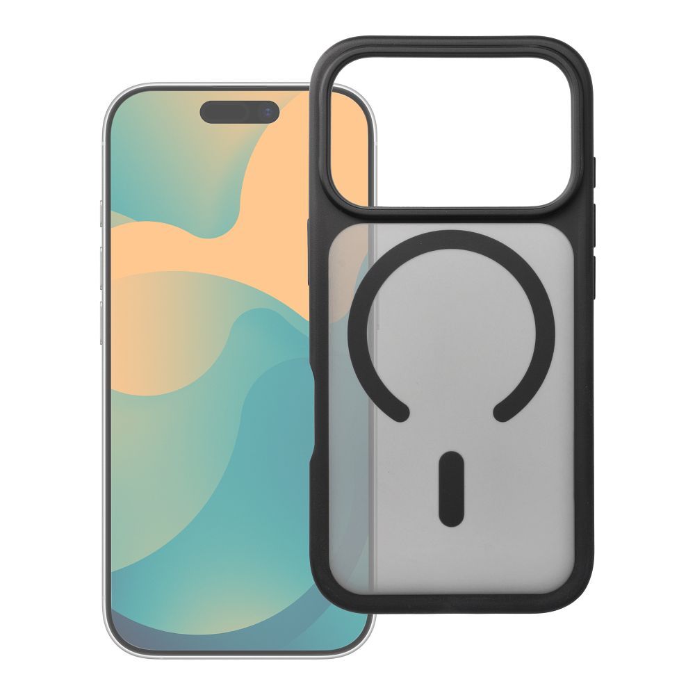 Pouzdro pro iPhone 14 Pro Max Forcell F-Protect Smoke Hybrid Premium Lite kompatibilní s MagSafe, černé