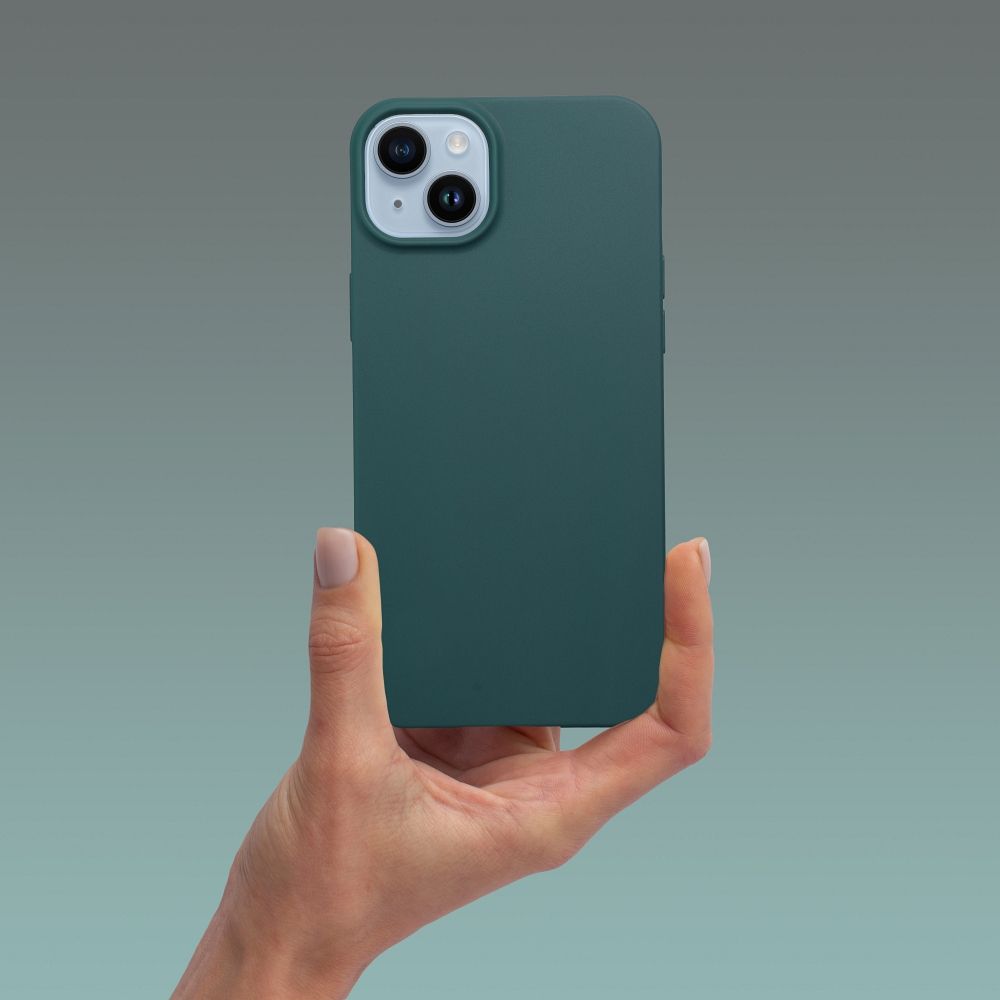 Pouzdro pro iPhone 15 PRO MAX, matná tmavě zelená