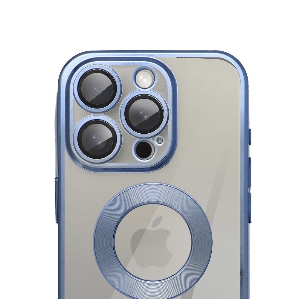 Pouzdro pro iPhone 17 Pro / 18 Pro (nízký okraj fotoaparátu) Glam blue