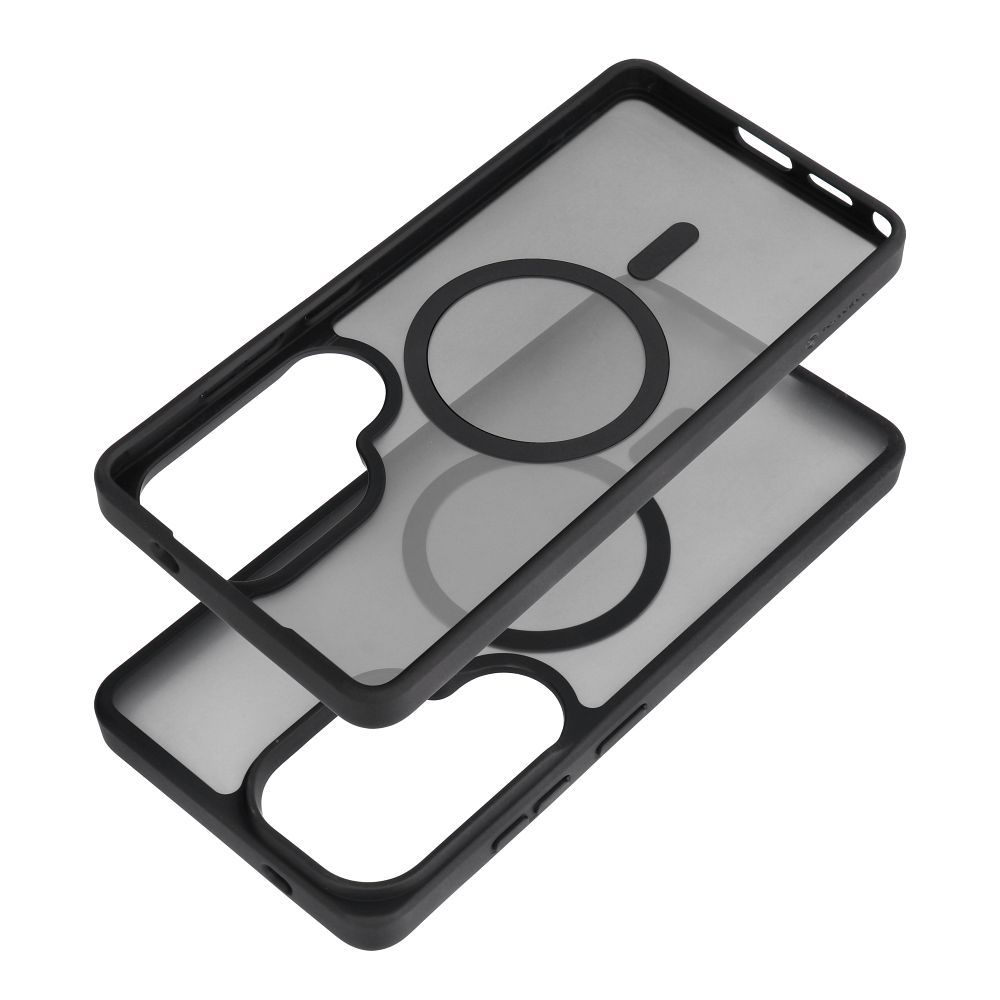 Pouzdro pro Samsung S24 / S25 Forcell F-Protect Smoke Hybrid Premium Lite kompatibilní s MagSafe, černé