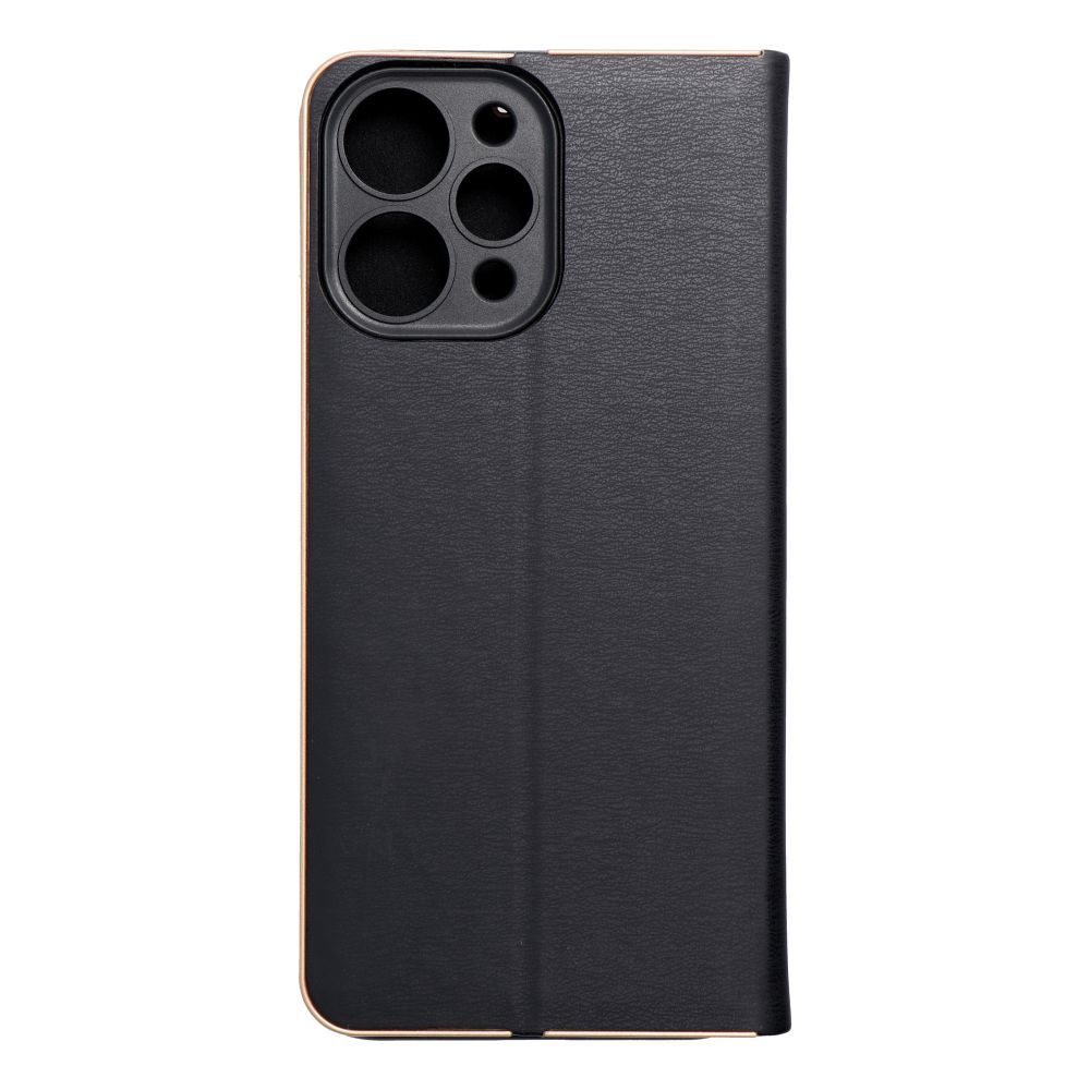 Pouzdro typu flip pro Xiaomi Redmi 12 4G / 12 5G Luna Book, zlatá a černá