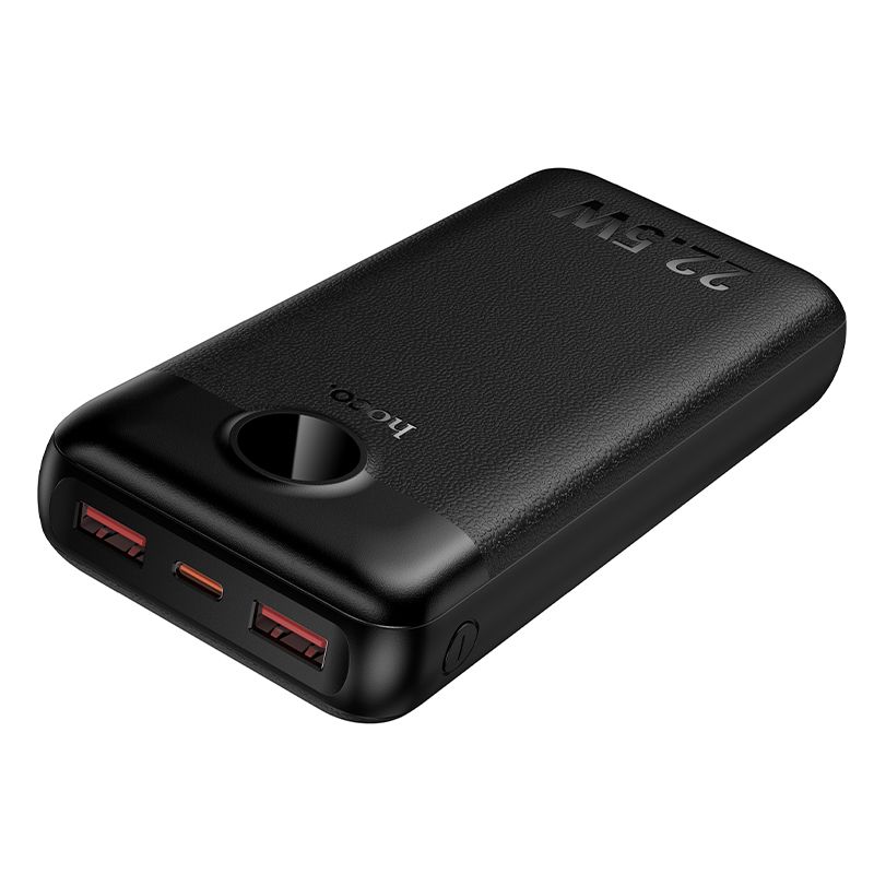 Powerbanka Hoco 20 000 mAh QC 22,5 W + PD 20 W LED J172A černá