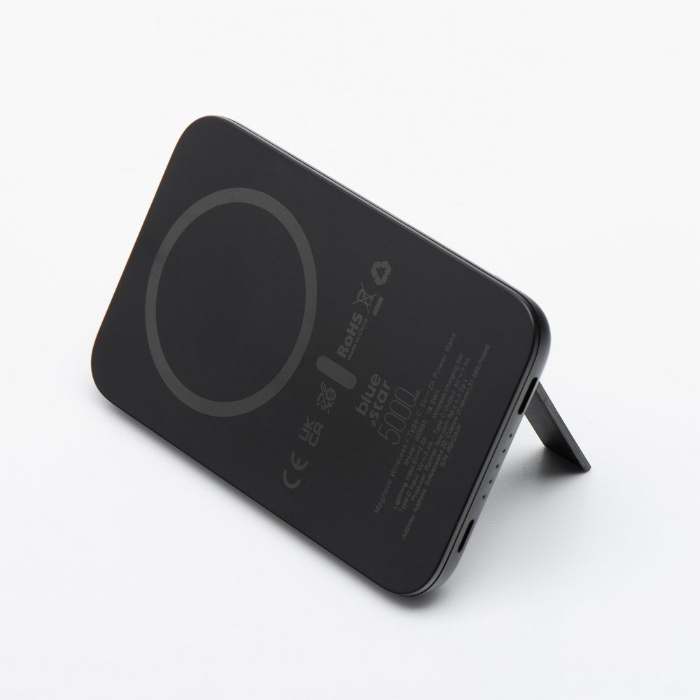 Powerbanka kompatibilní s MagSafe Blue Star W0553 2 A, 5 W, 5 000 mAh, černá