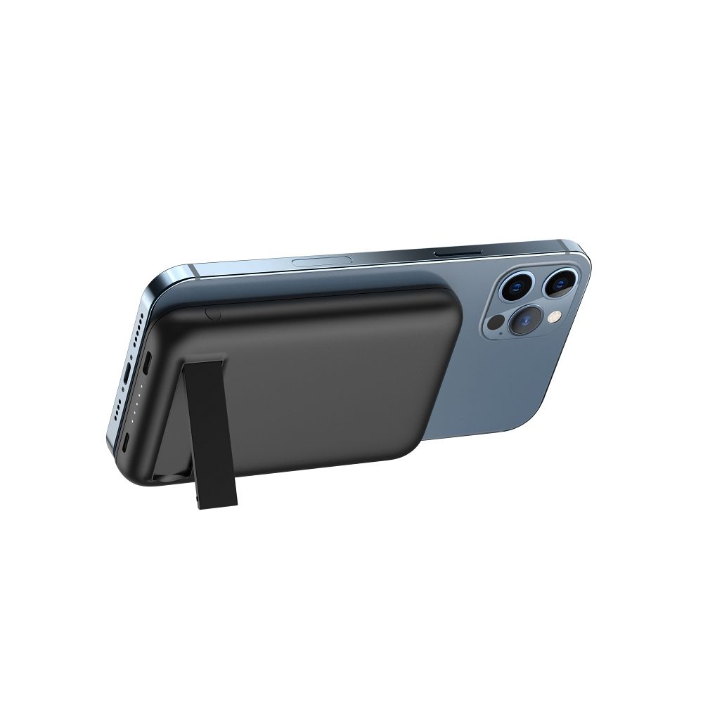 Powerbanka Veger MagOn Kick (V0553P / W0553P) PD QC3.0 2 A 20 W 5 000 mAh s bezdrátovým nabíjením, černá