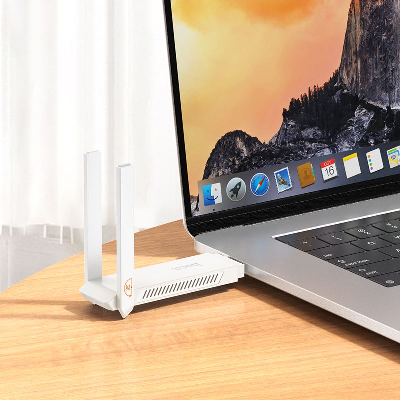 Přenosný bezdrátový router USB A Hoco WiFi HI40, bílý