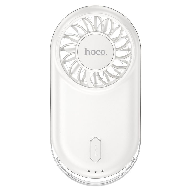 Přenosný mini ventilátor Hoco HX611, mléčně bílý