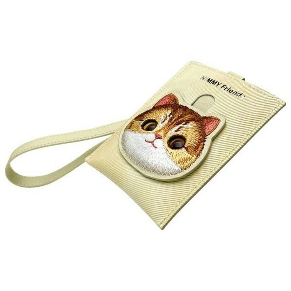 Sada 3 v 1: pouzdro na telefon, peněženka a kabelka – Nimmy Big Eyed Pet 2.0, kočka, khaki