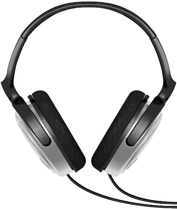 Sluchátka s kabelem, 3,5 mm jack, Philips VSLUSHP2500, stříbrná