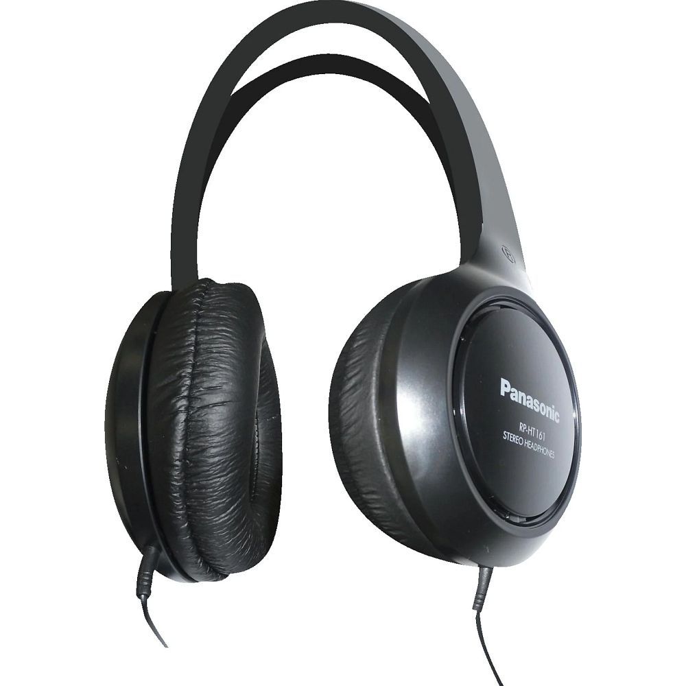 Sluchátka s kabelem a 3,5mm konektorem Panasonic RP-HT161, černá