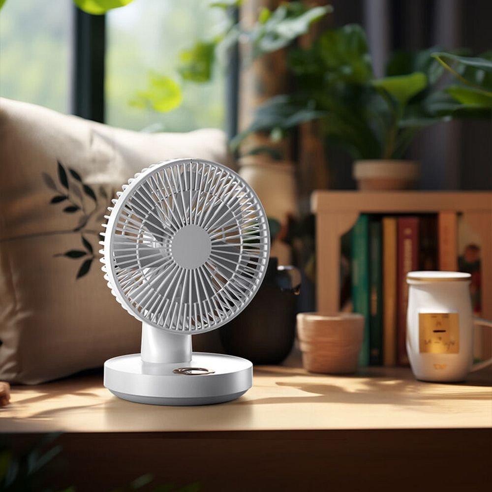 Stolní ventilátor LLD-F77, béžový