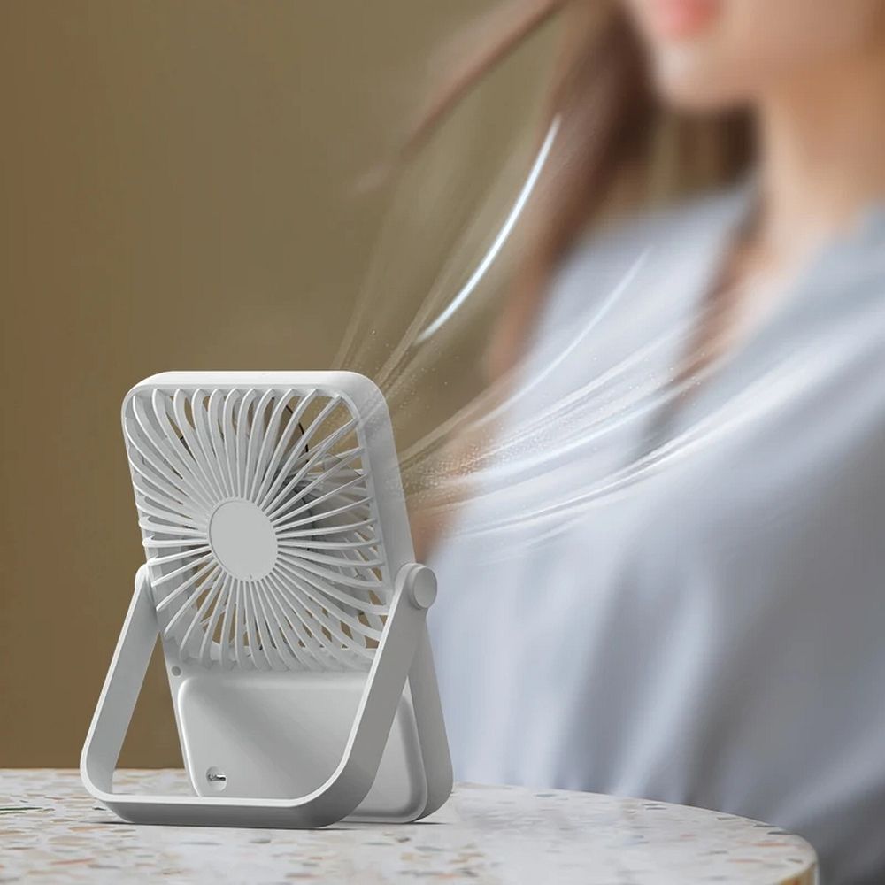 Stolní ventilátor s nastavitelným stojanem HX-122, bílý