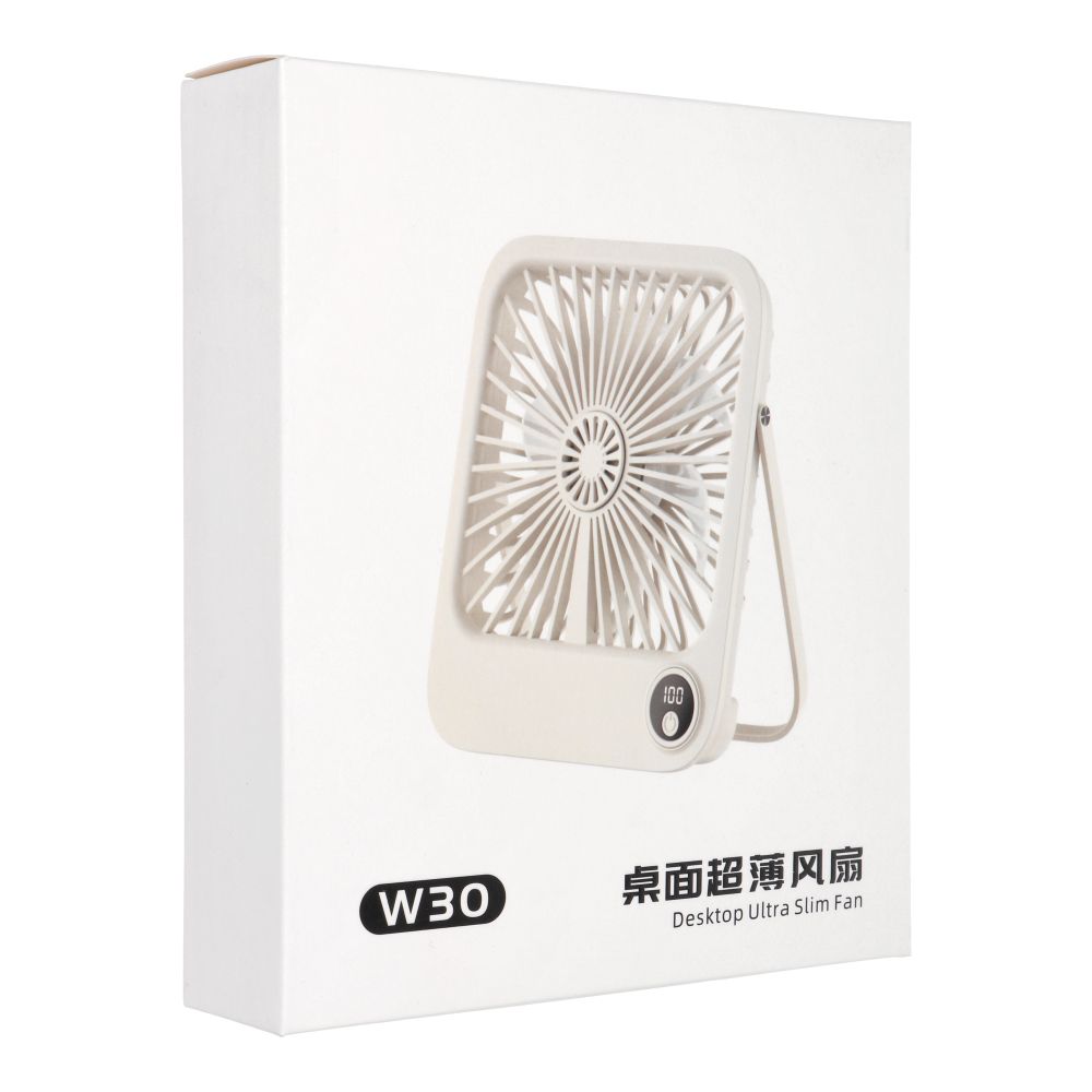 Stolní ventilátor s nastavitelným stojanem W30, fialový