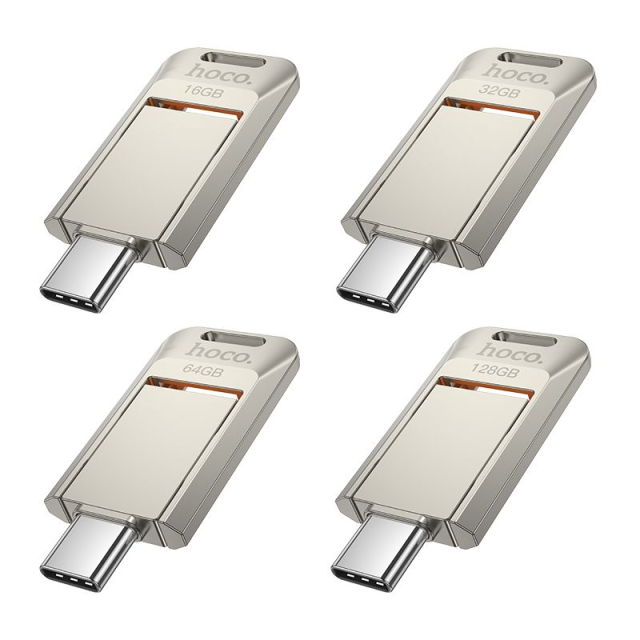 128 GB USB 3.0 (USB-C) Hoco UD17 nikl