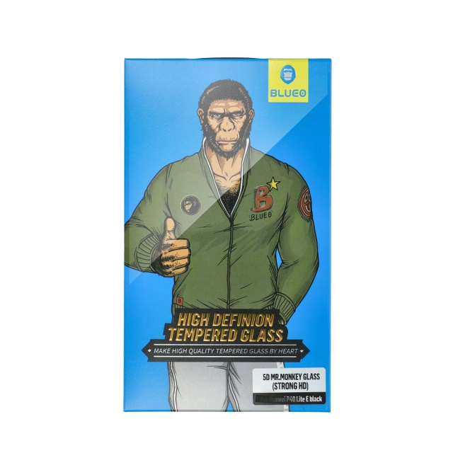 5D Mr. Monkey Glass – Apple iPhone 14, černá (antistatická, vysoká rozlišovací schopnost)