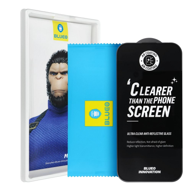 5D Mr. Monkey Glass – SAMSUNG S26 černá (Strong Premium Ultra Clear AR)
