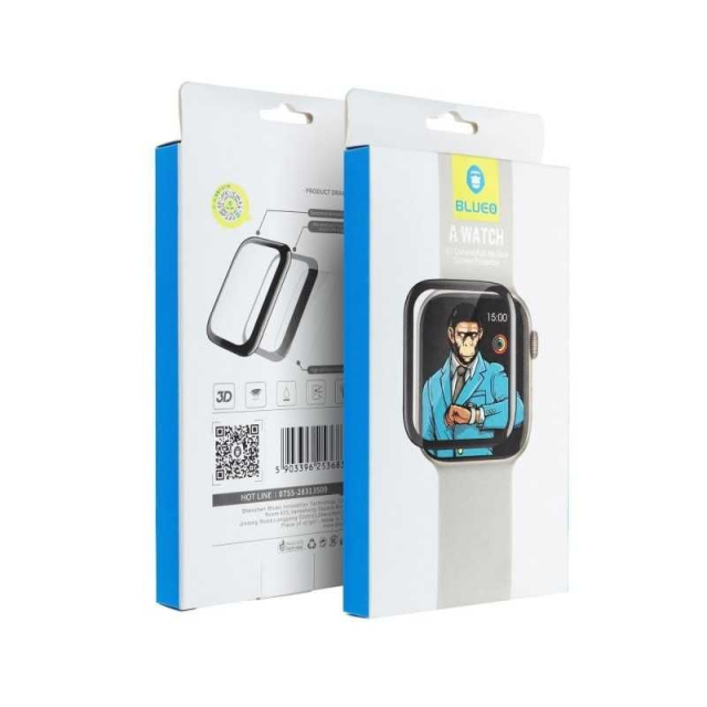 5D tvrzené sklo pro Apple Watch ULTRA / ULTRA 2 / ULTRA 3 Mr. Monkey Glass (antistatické, odolné, HD) černé