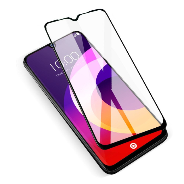 5D tvrzené sklo s celoplošným lepením pro Samsung A06 4G / A06 5G / A08 4G, keramické sklo, černé