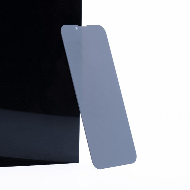 5D tvrzené sklo s celoplošným lepidlem – pro iPhone 15 / 16 (ochrana soukromí), černé