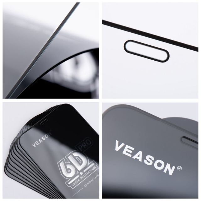 6D Veason Pro Glass (sada 10 v 1) – pro iPhone 12 Pro Max, černá