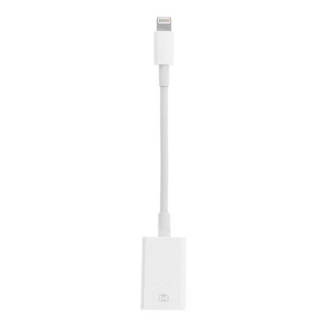 Adaptér OTG USB A (samice) na Lightning (samec), bílý