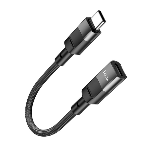Adaptér OTG USB-C na Lightning Hoco 3A 0,1 m U107 černý