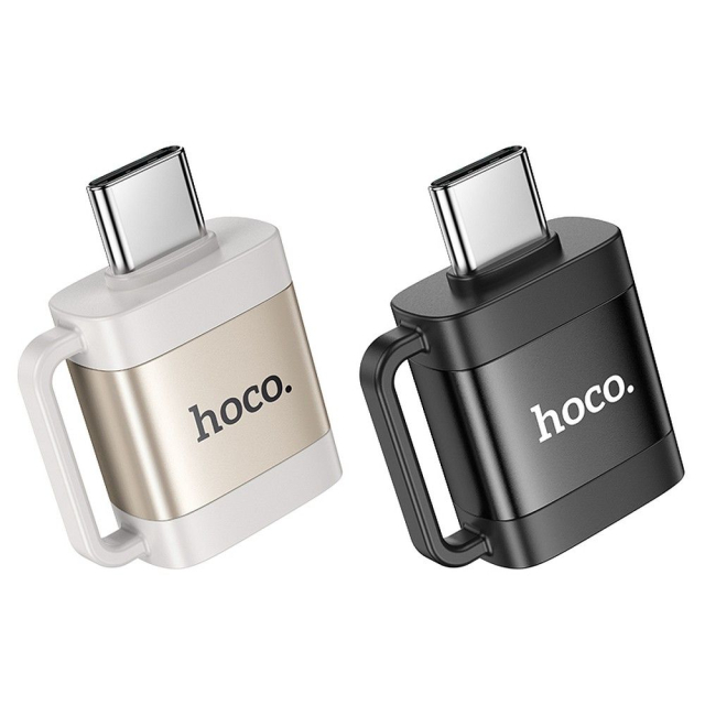 Adaptér OTG USB-C na USB-A Hoco 3A UA31C, černý