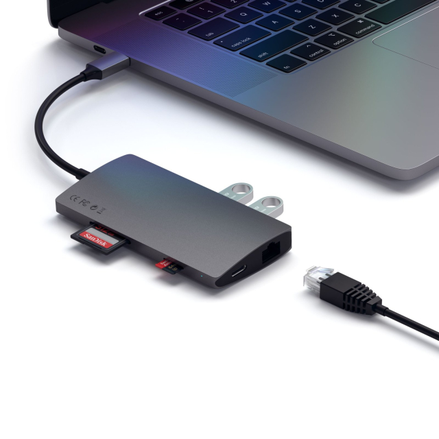 Adaptér SATECHI HUB 7 v 1, typ C, ST-TCMA2M, vesmírně šedý