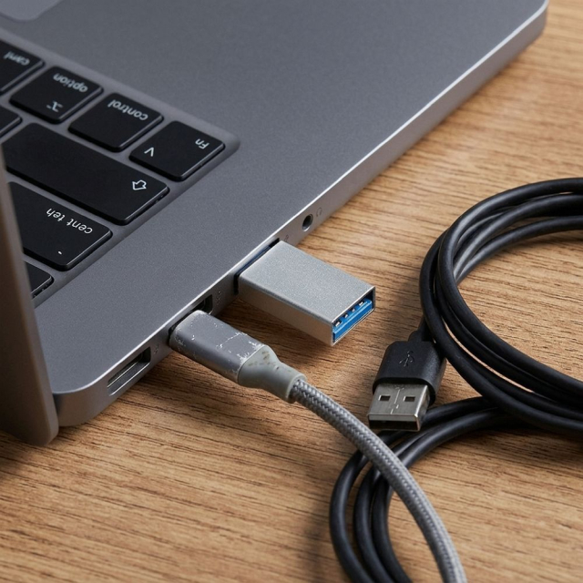 Adaptér typu C na USB A 3.0 Blue Star – bílý