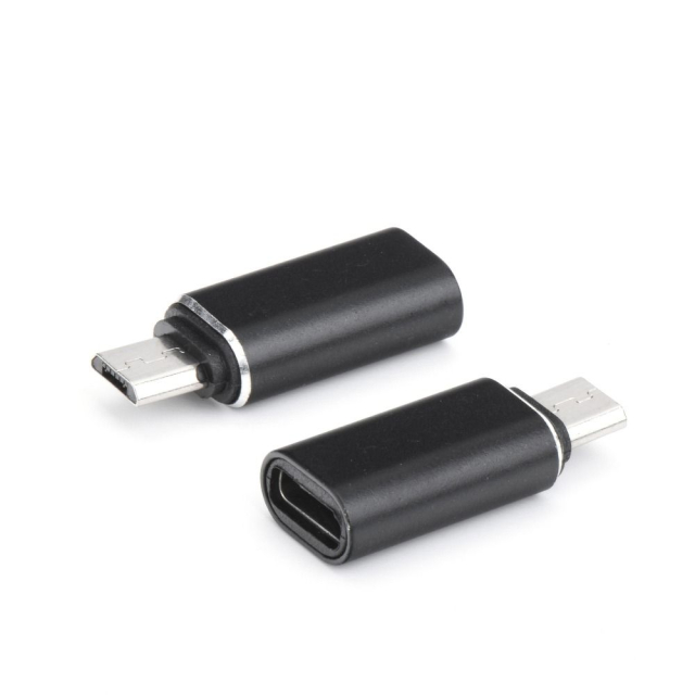 Adaptér typu C (samice) na Micro USB (samec), černý