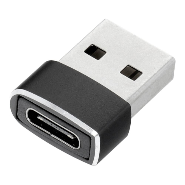 Adaptér typu C (samice) na USB A (samec), černý