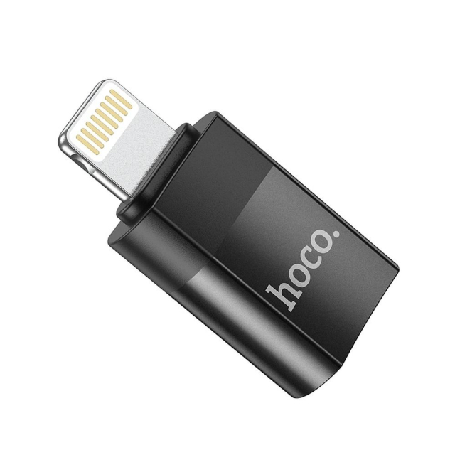 Adaptér USB-C na Lightning Hoco UA17, černý