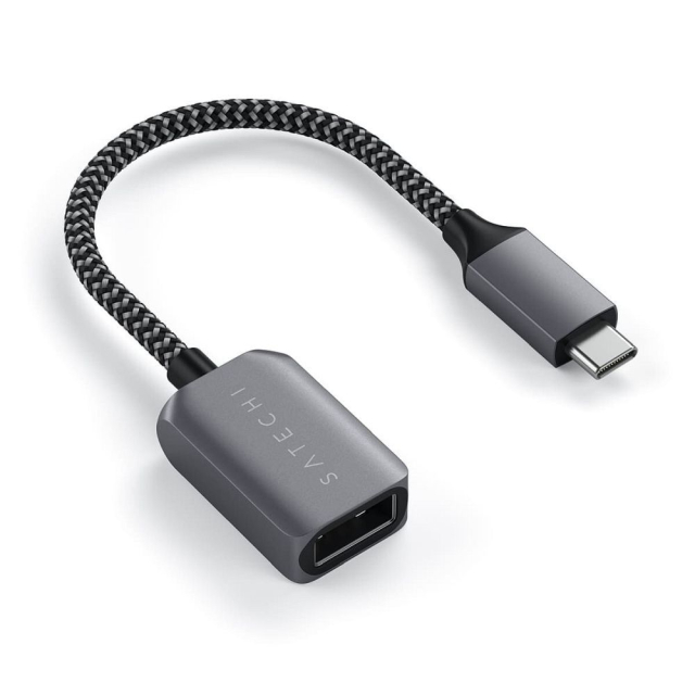 Adaptér USB-C na USB-A Satechi ST-UCATCM, barva space gray