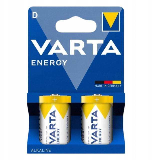Alkalická baterie VARTA R20 (typ D) Energy, 2 ks