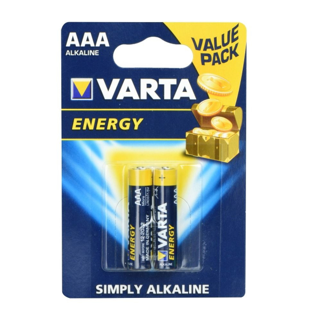 Alkalická baterie VARTA R3 (AAA) Energy, 2 ks