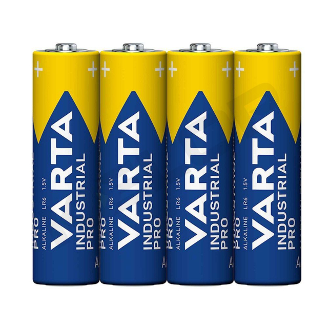 Alkalická baterie VARTA R6 (AA) Industrial Pro, 4 ks