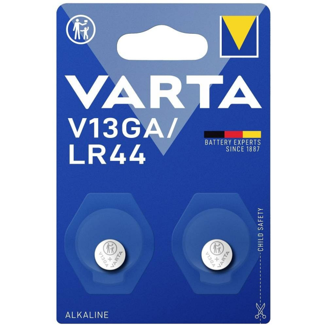 Alkalická baterie VARTA V13GA (typ LR44), 2 ks