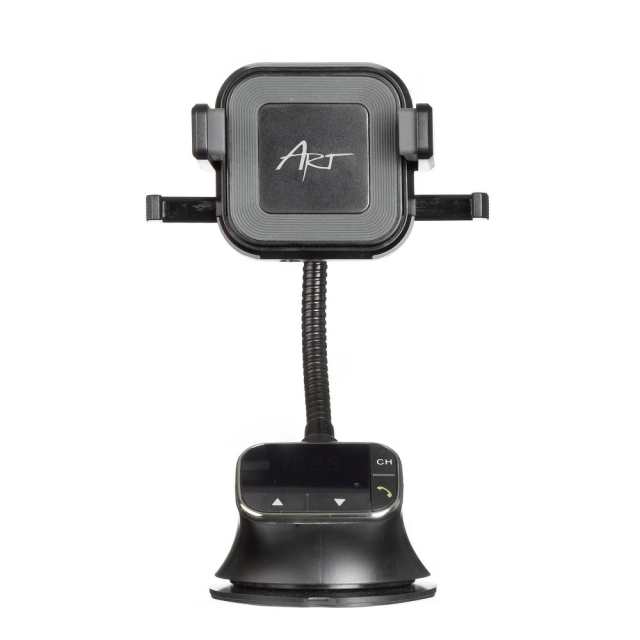 Autodržák 4 v 1 (FM vysílač + bezdrátová nabíječka 10 W + autorádio) MP3TR FM-09