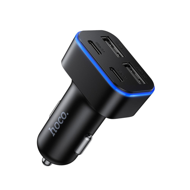 Autonabíječka Hoco 2xUSB A + 2xUSB C PD QC3.0 42 W Z63 černá